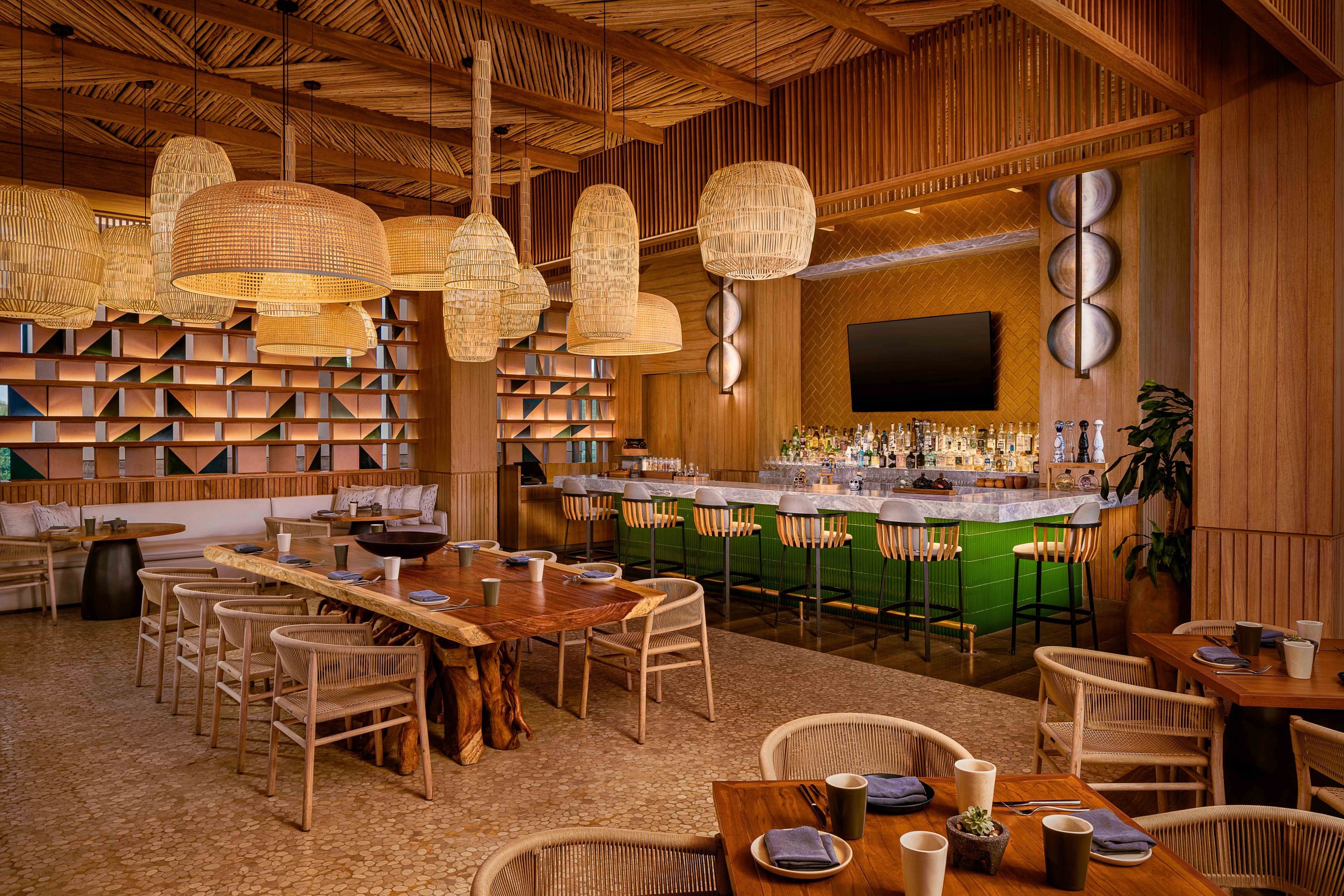 Waldorf Astoria Riviera Maya, JA'O Indoors Restaurant. Luxury Resort.